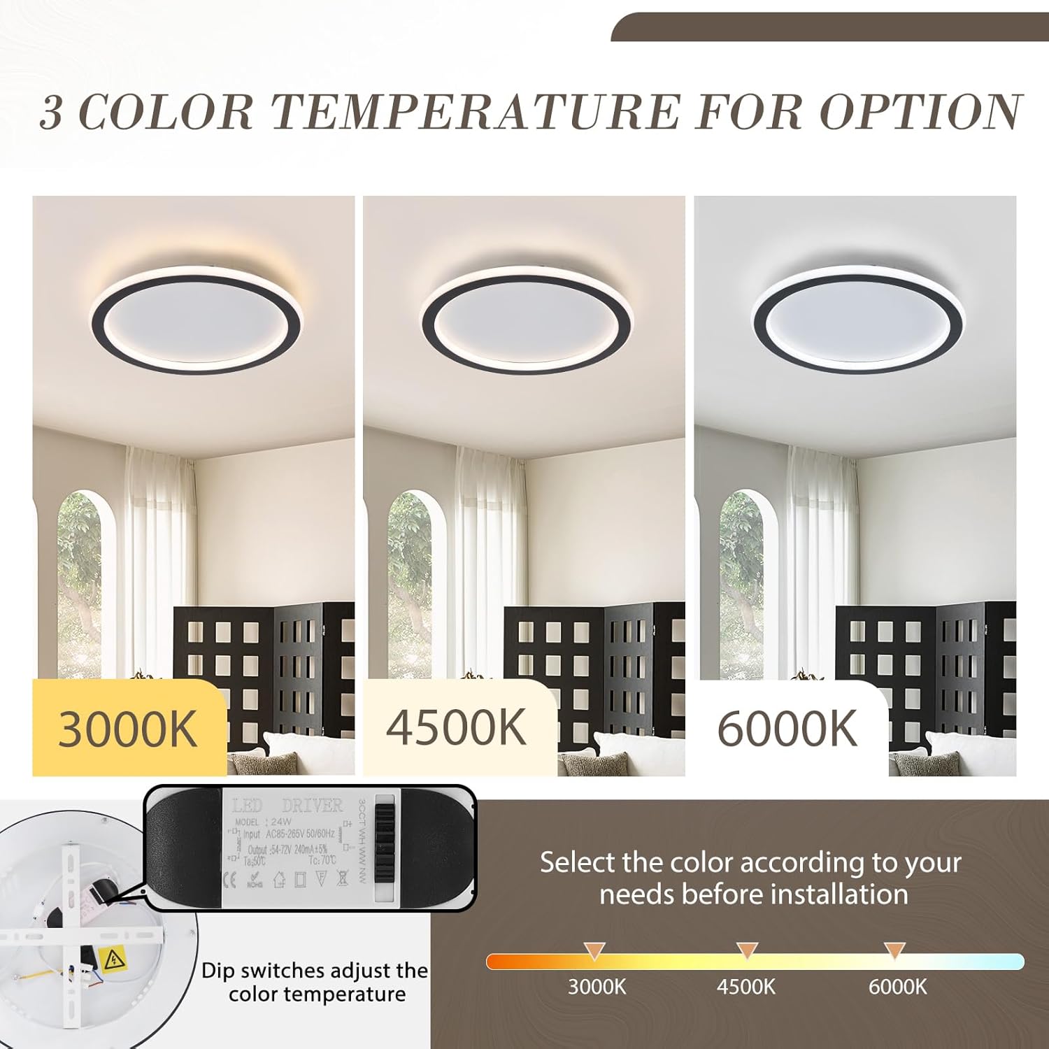 Schindora Plafoniera LED Soffitto Dimmerabile 20W - immagine 2