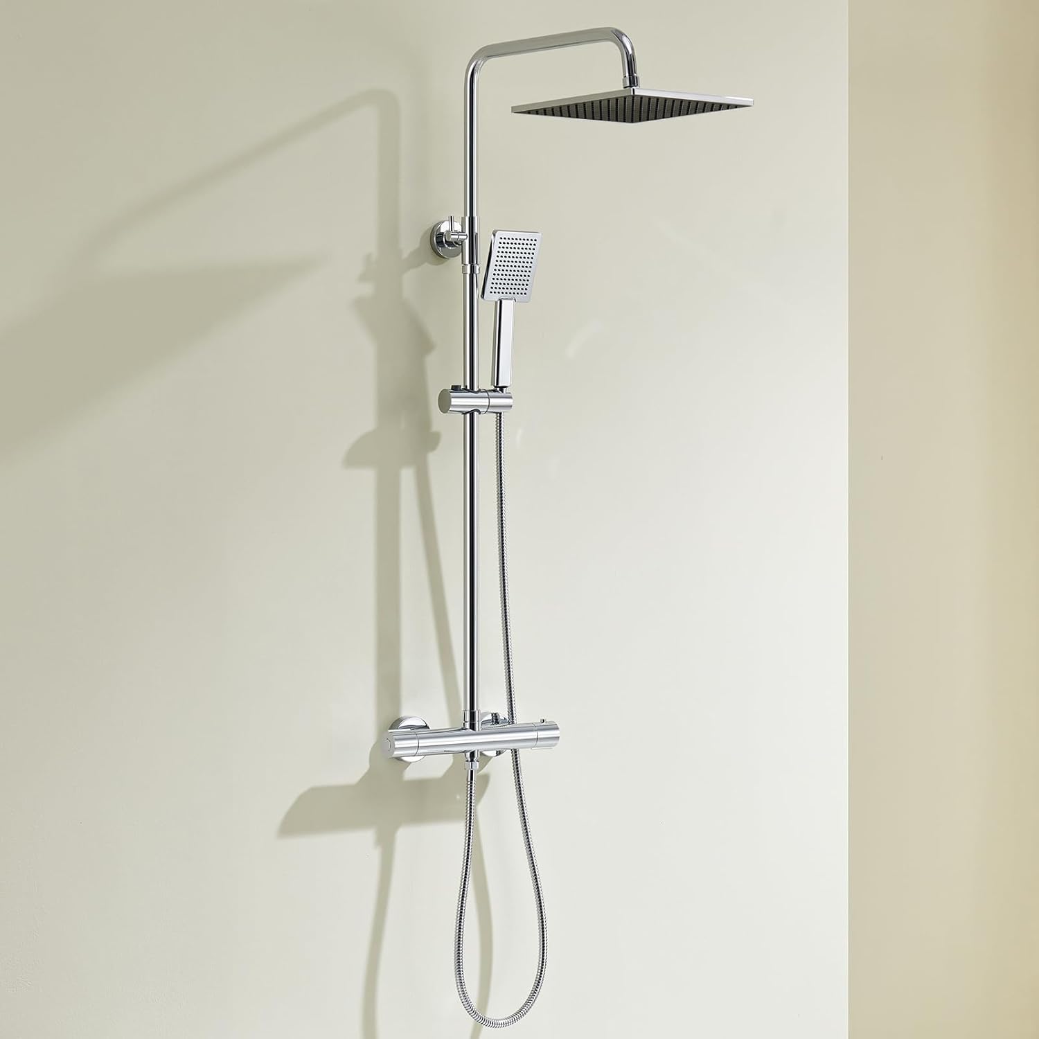 Auralum Colonna Doccia Kit con Rubinetto Termostatico