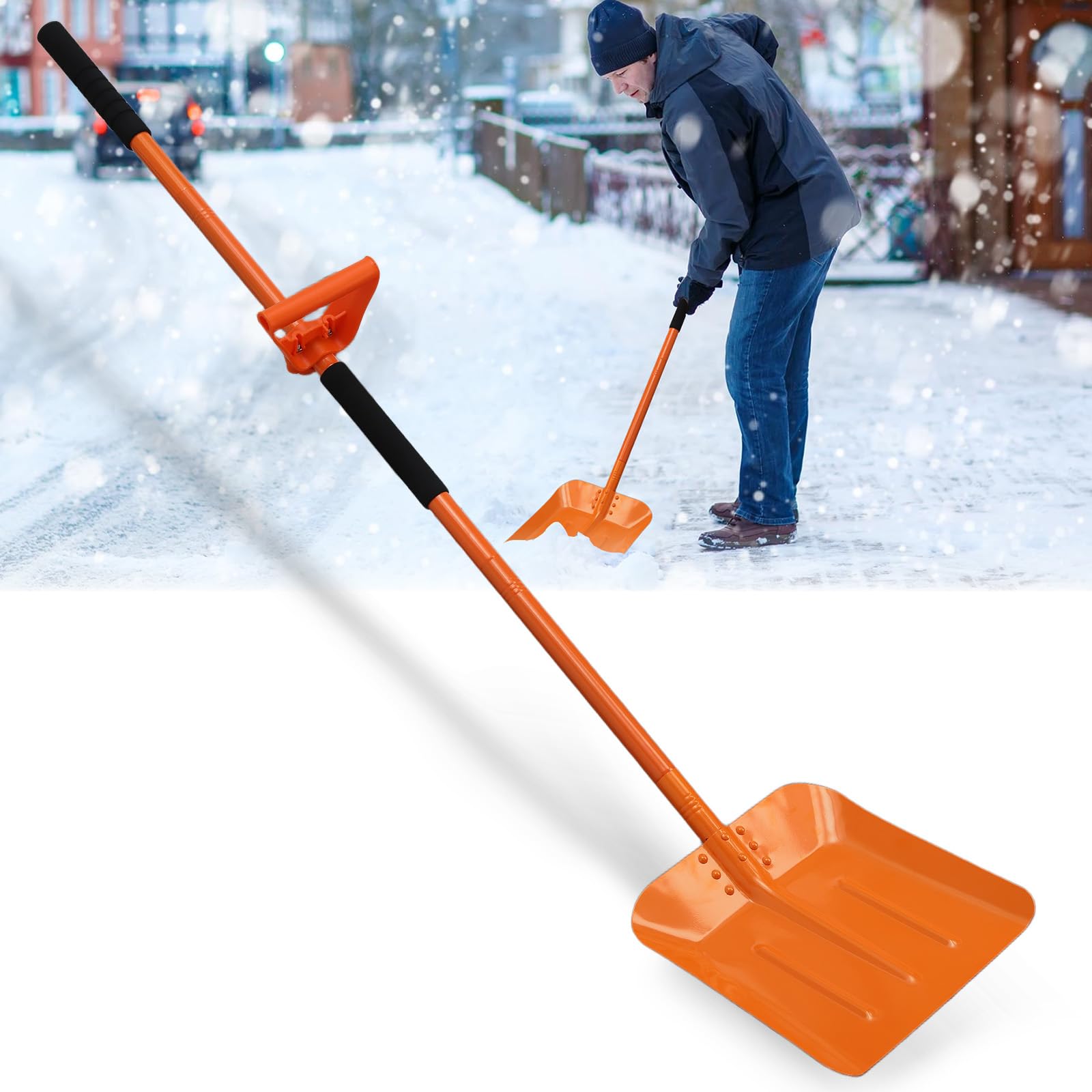 Snow Shovel with Assisted Handle