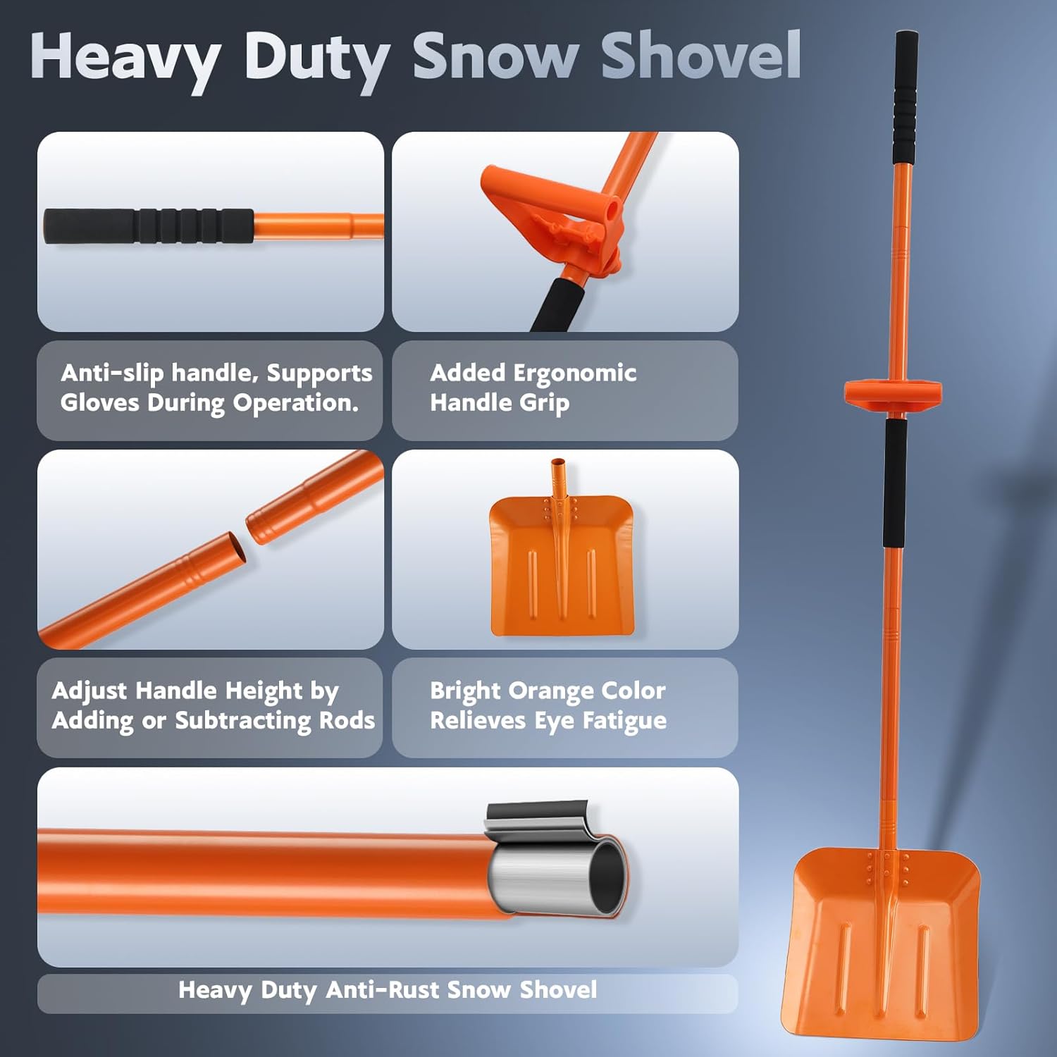 Snow Shovel with Assisted Handle - immagine 2