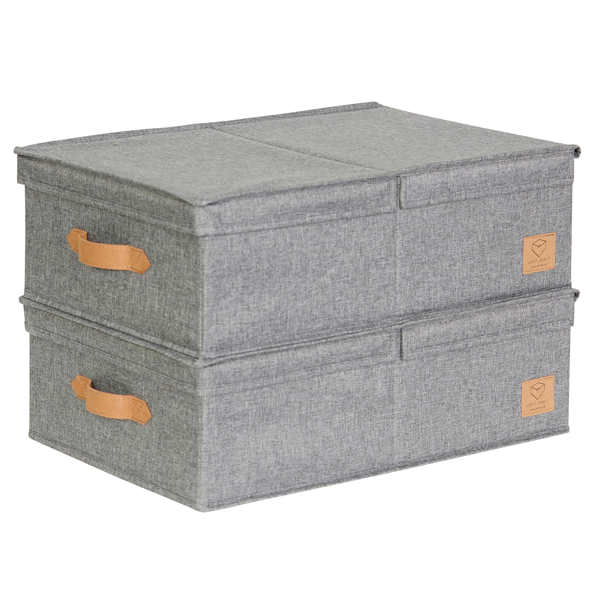 LOVE IT STORE IT Set 2 Scatole Armadio con Coperchio M