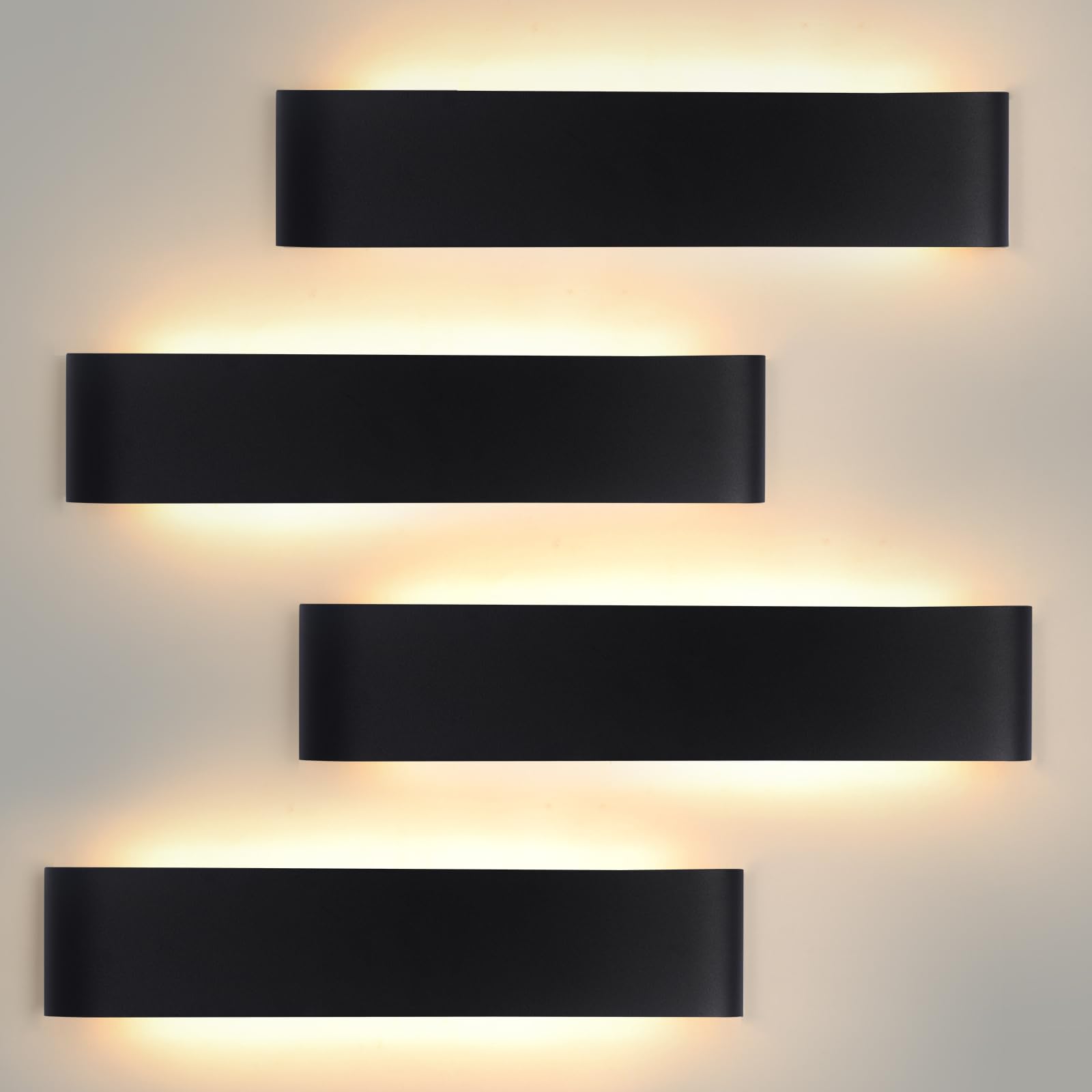 Fupe Applique da Parete Interno LED 24W, 4 Pezzi