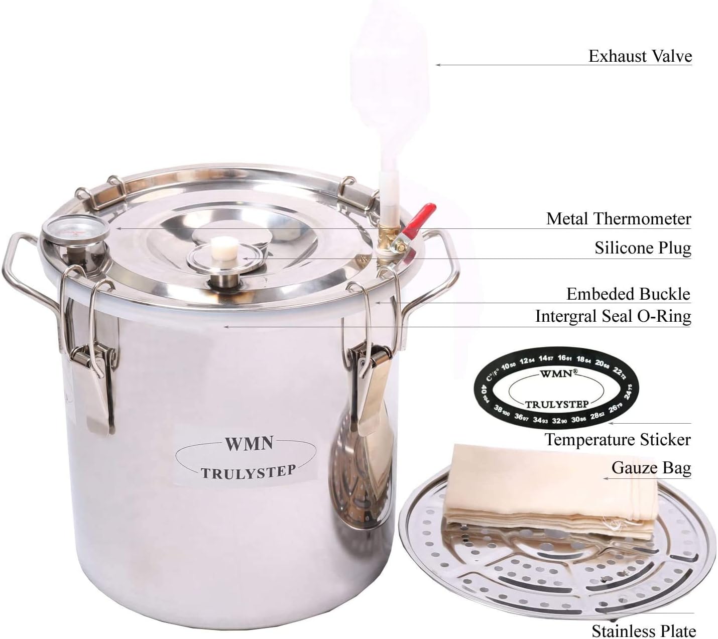 Fayelong CASA Alambicco Distillatore Rame Rosso 10 Litri - immagine 3