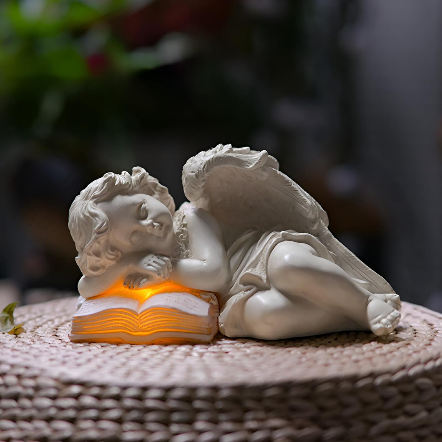 Statue da Giardino Angelo Custode con Luci LED - immagine 6