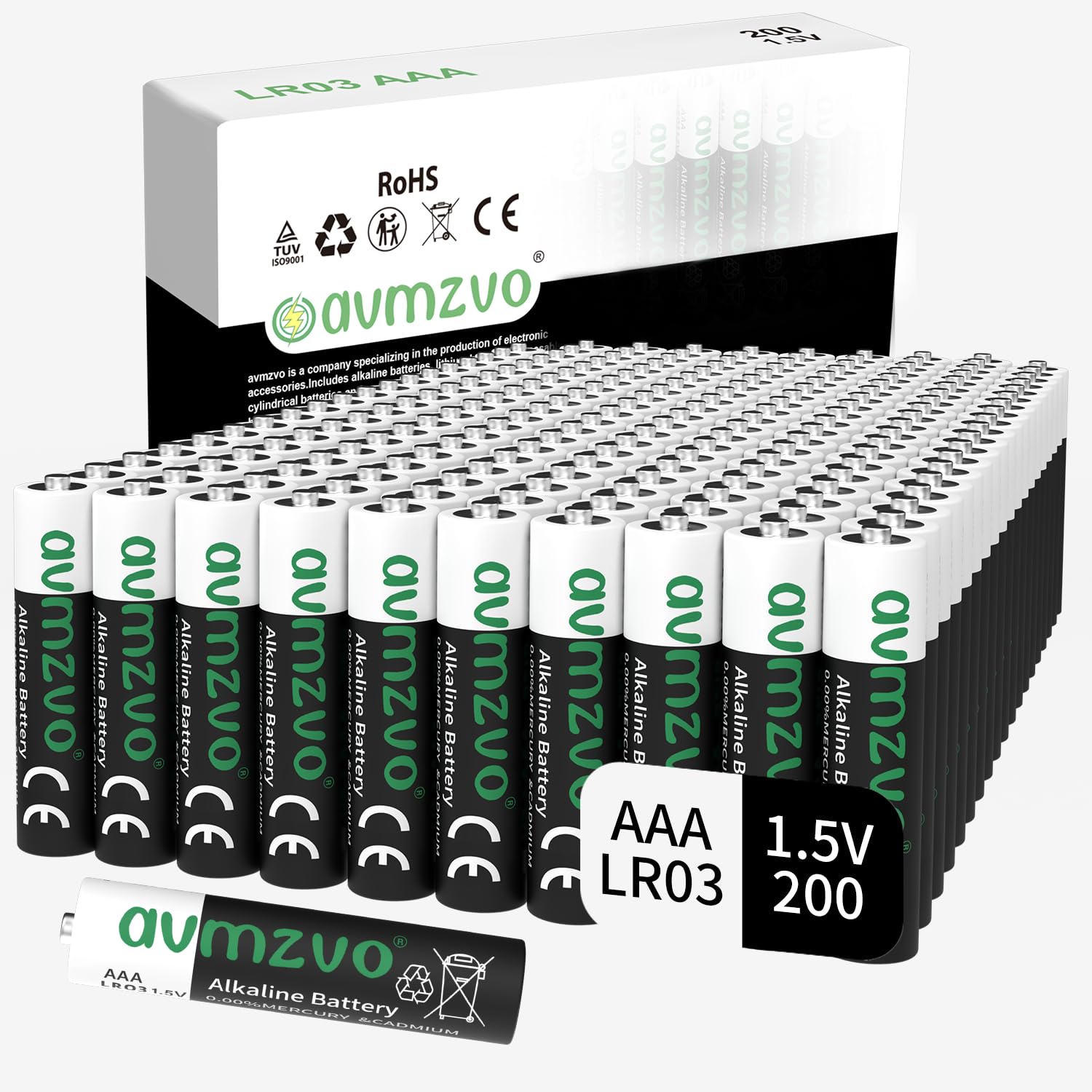 AAA Batterie LR03 200 Pezzi 1,5V