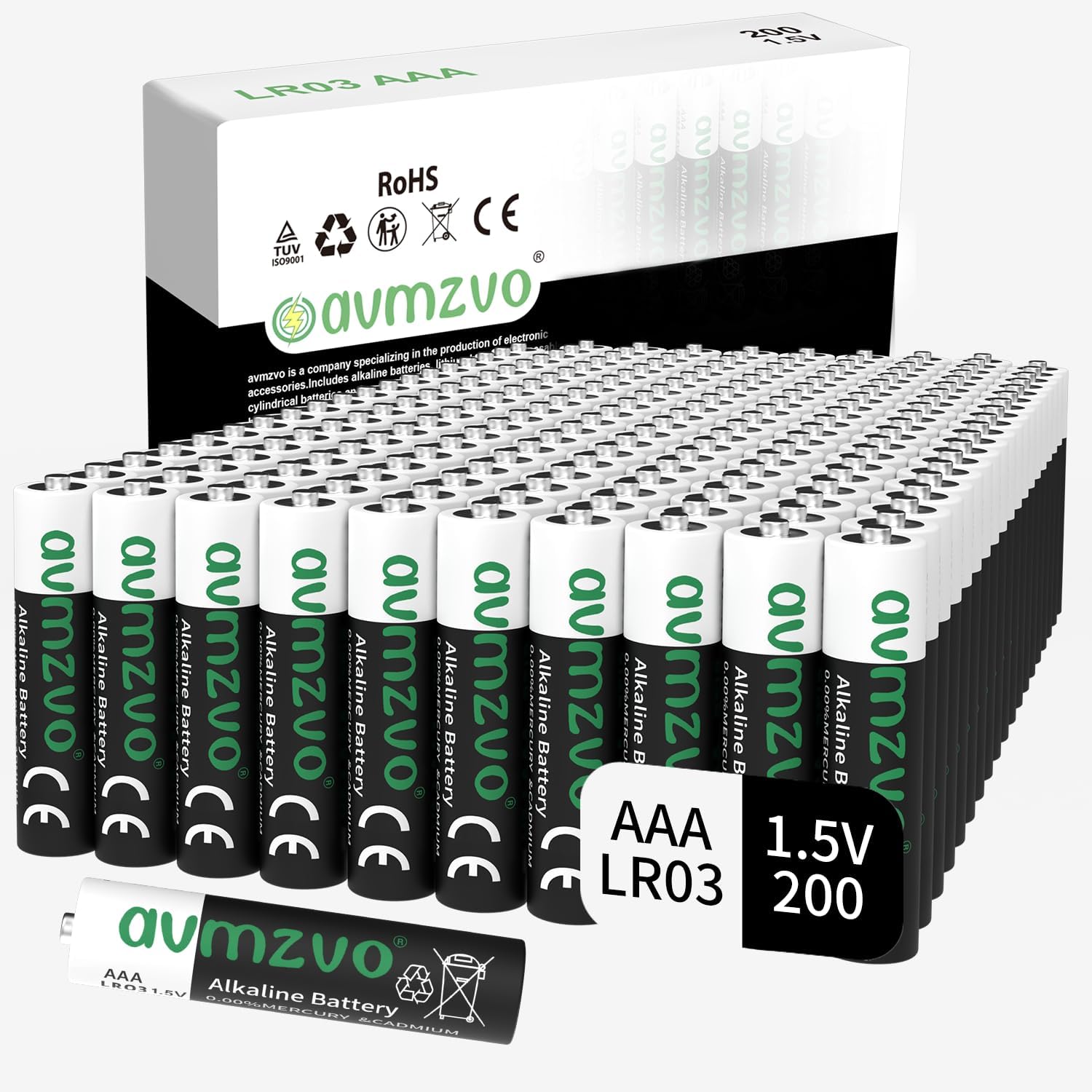 AAA Batterie LR03 200 Pezzi 1,5V - immagine 1