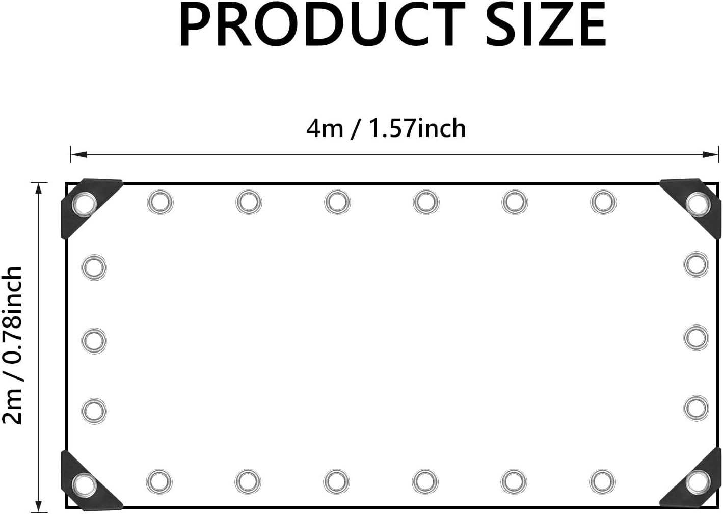 Jianyana Telone Trasparente Impermeabile 420g/m² (2x4m)