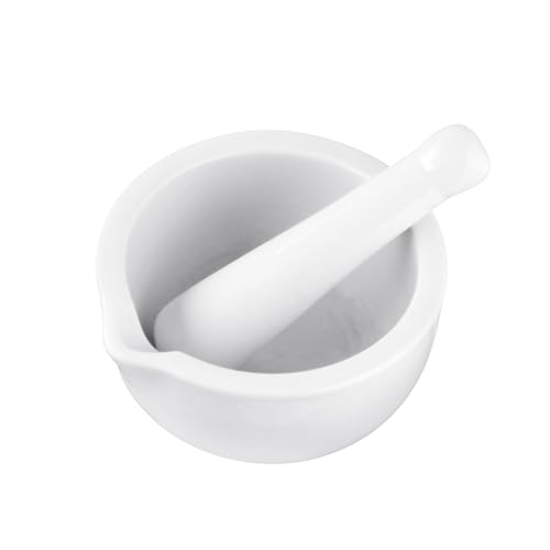 Fackelmann Pestello e Mortaio 11 cm in Porcellana, Bianco