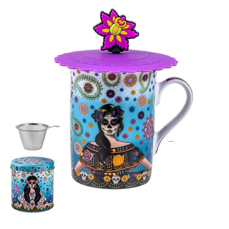 Drw Set 6 Mugs Infusion con Filtro Acciaio Inox