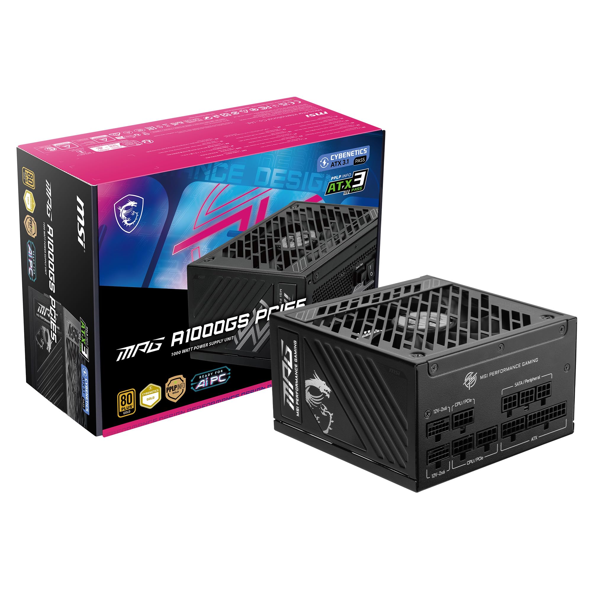 Msi MPG A1000GS PCIE5 ATX 3.1 - Alimentatore Gaming