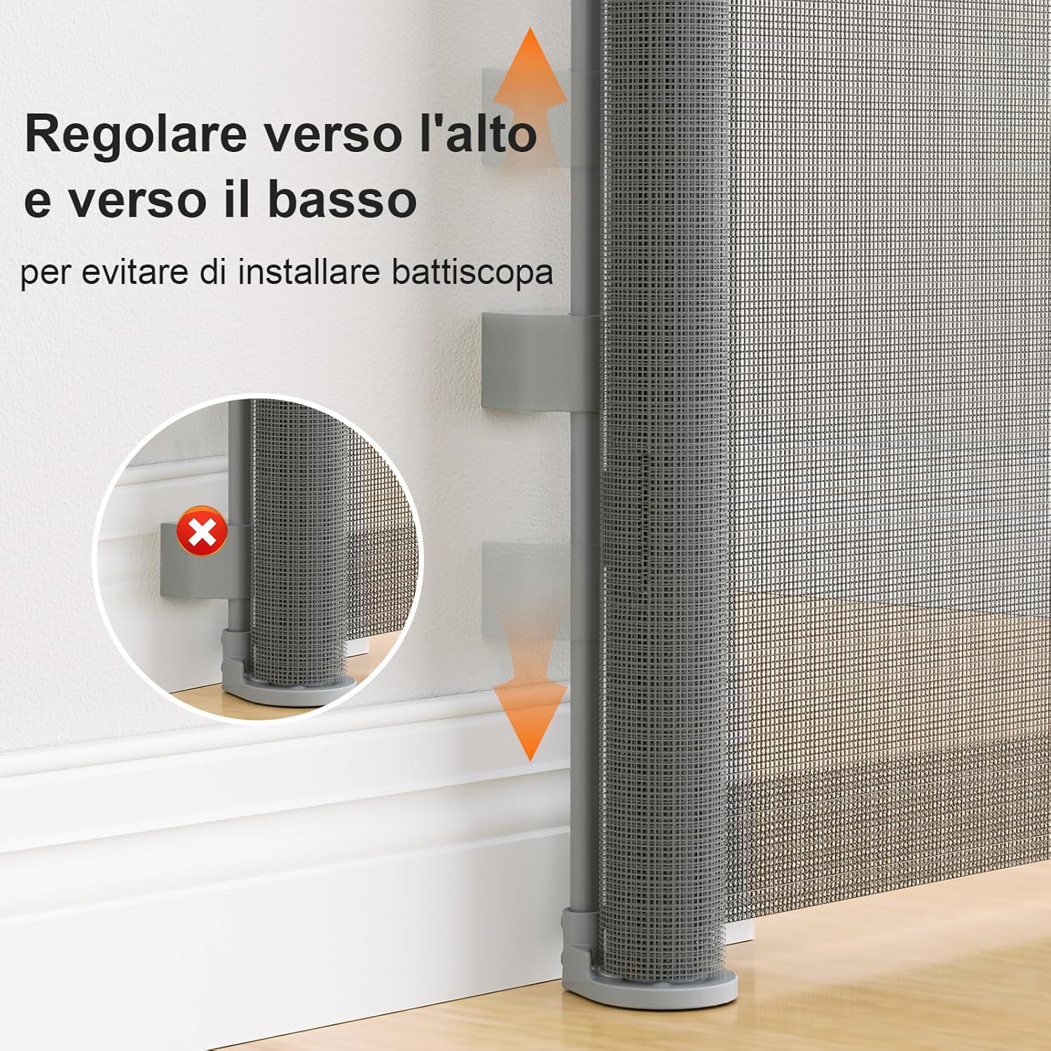 Griglia di Protezione Scale Estensibile Senza Foratura - immagine 5