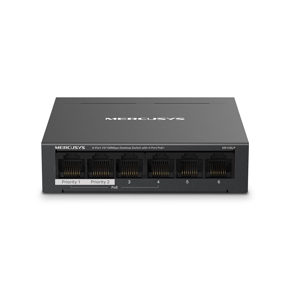 Tp-link Mercusys MS106LP - Switch PoE+ 6 Porte, 40W
