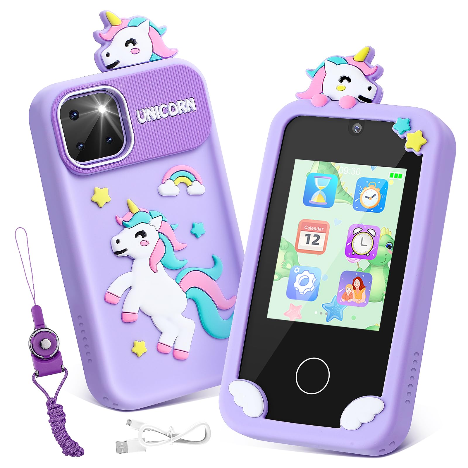 Weslery Cellulare per Bambini con Touchscreen