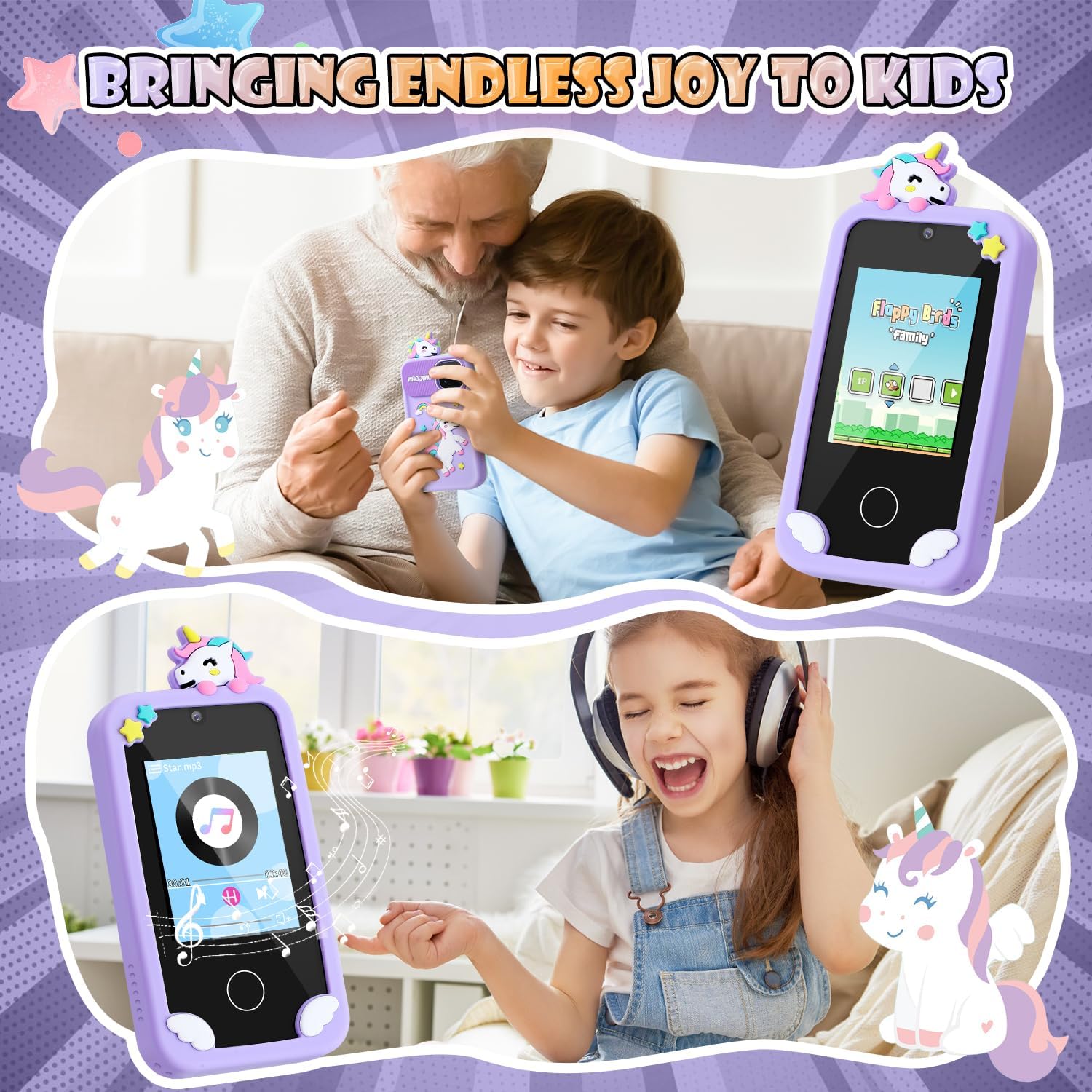 Weslery Cellulare per Bambini con Touchscreen - immagine 4
