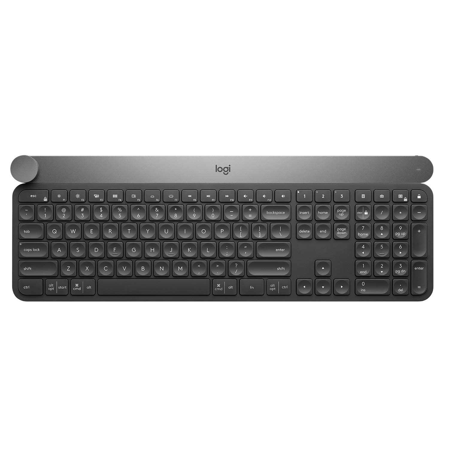 Logitech Craft Tastiera Wireless con Pulsante Girevole, Nero