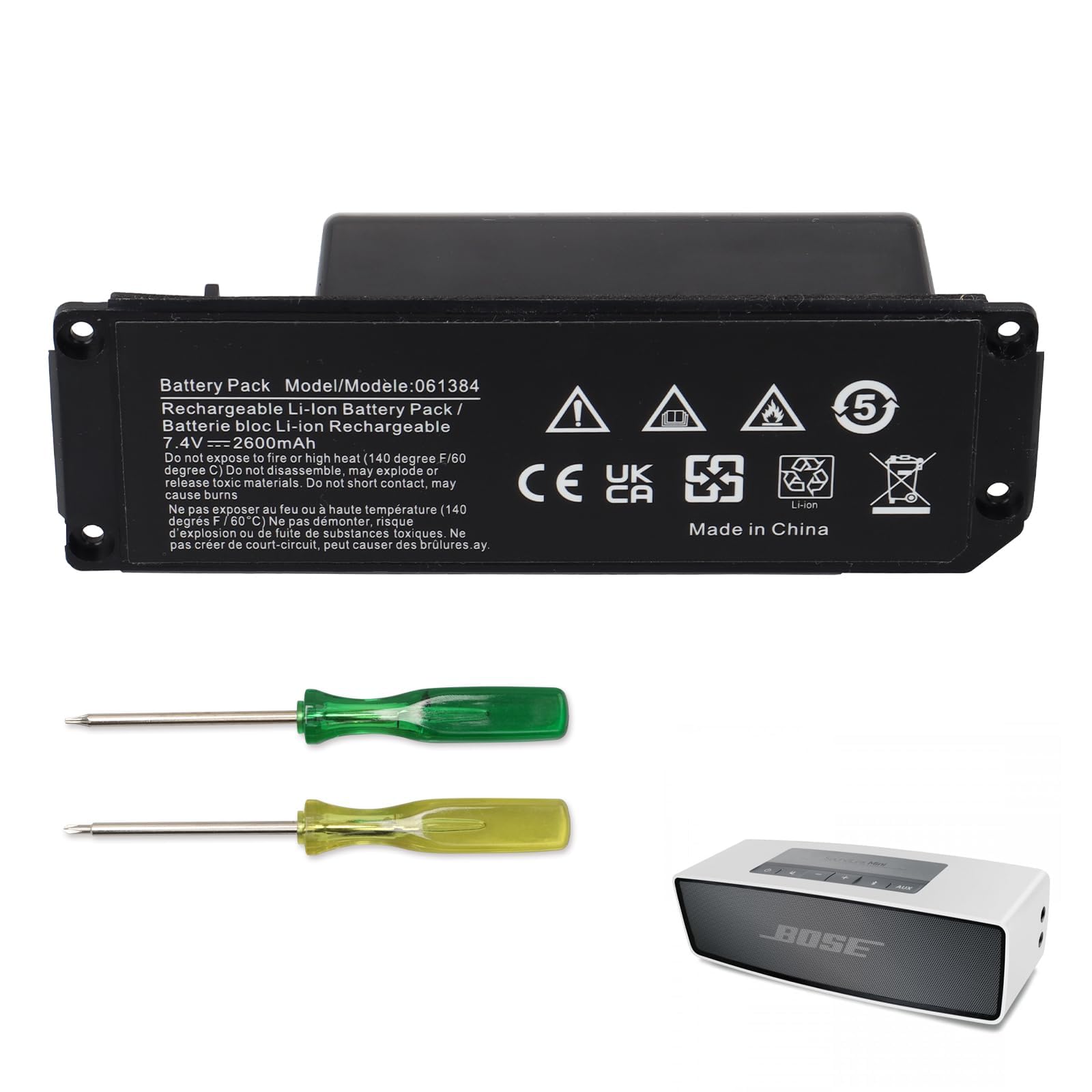 Batteria Mxjfyy 7,4V 2600mAh per Bose SoundLink Mini 1