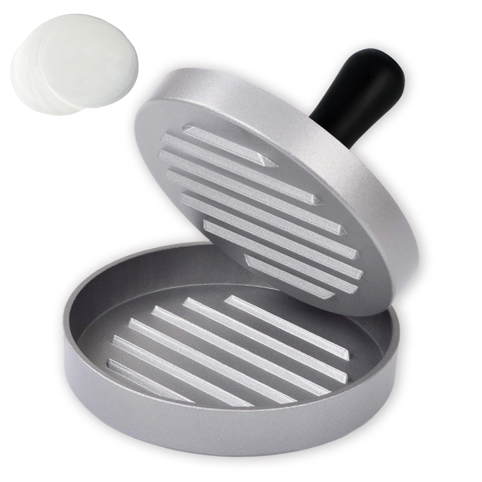 Pressa per Hamburger in Alluminio con 100 Fogli