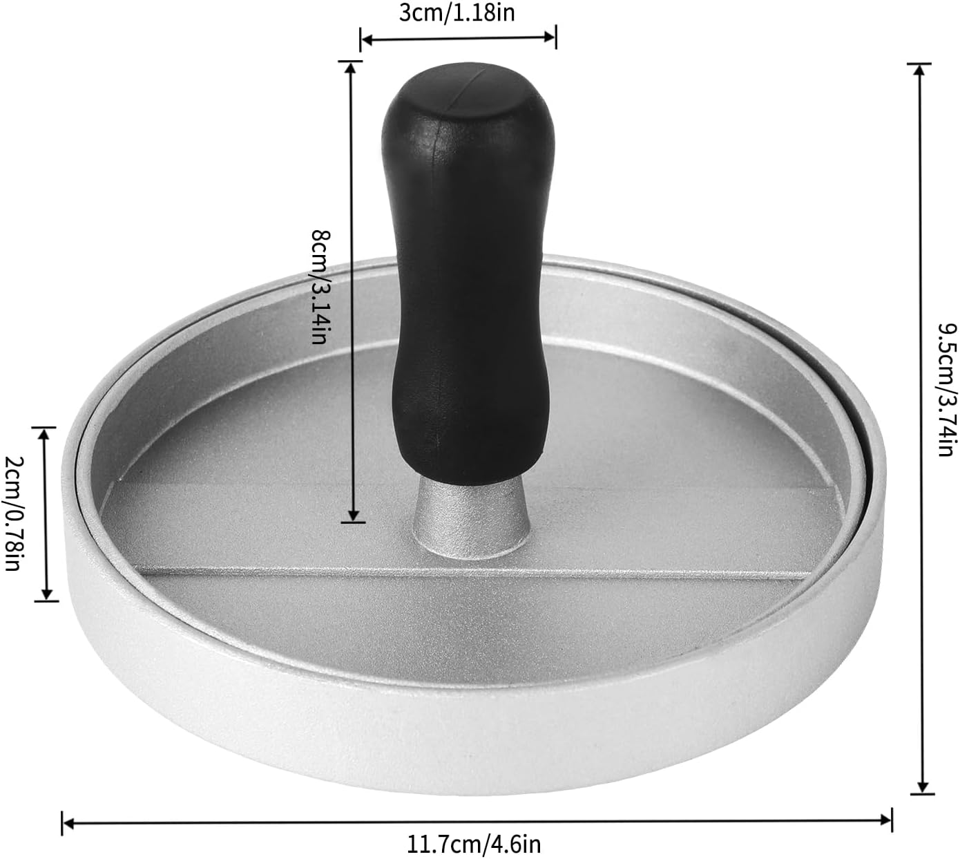 Pressa per Hamburger in Alluminio con 100 Fogli - immagine 3