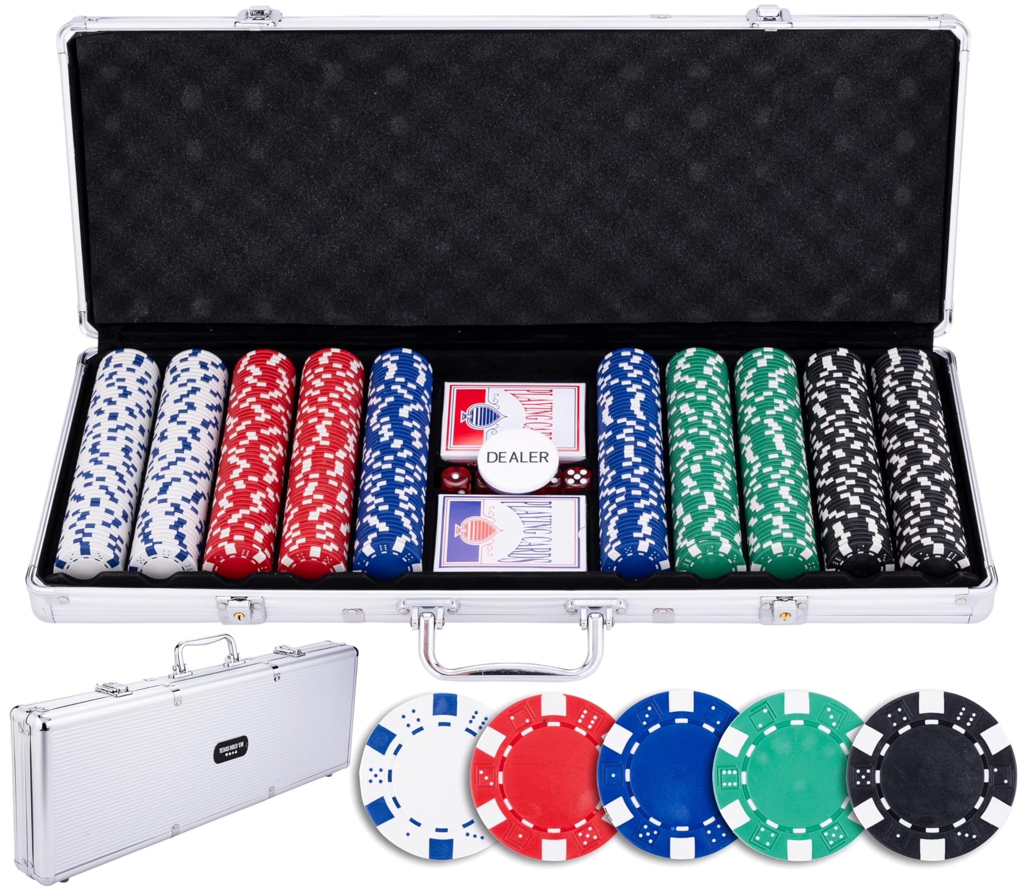 Engelhart 320915 - Set da Poker Valigetta Metallo