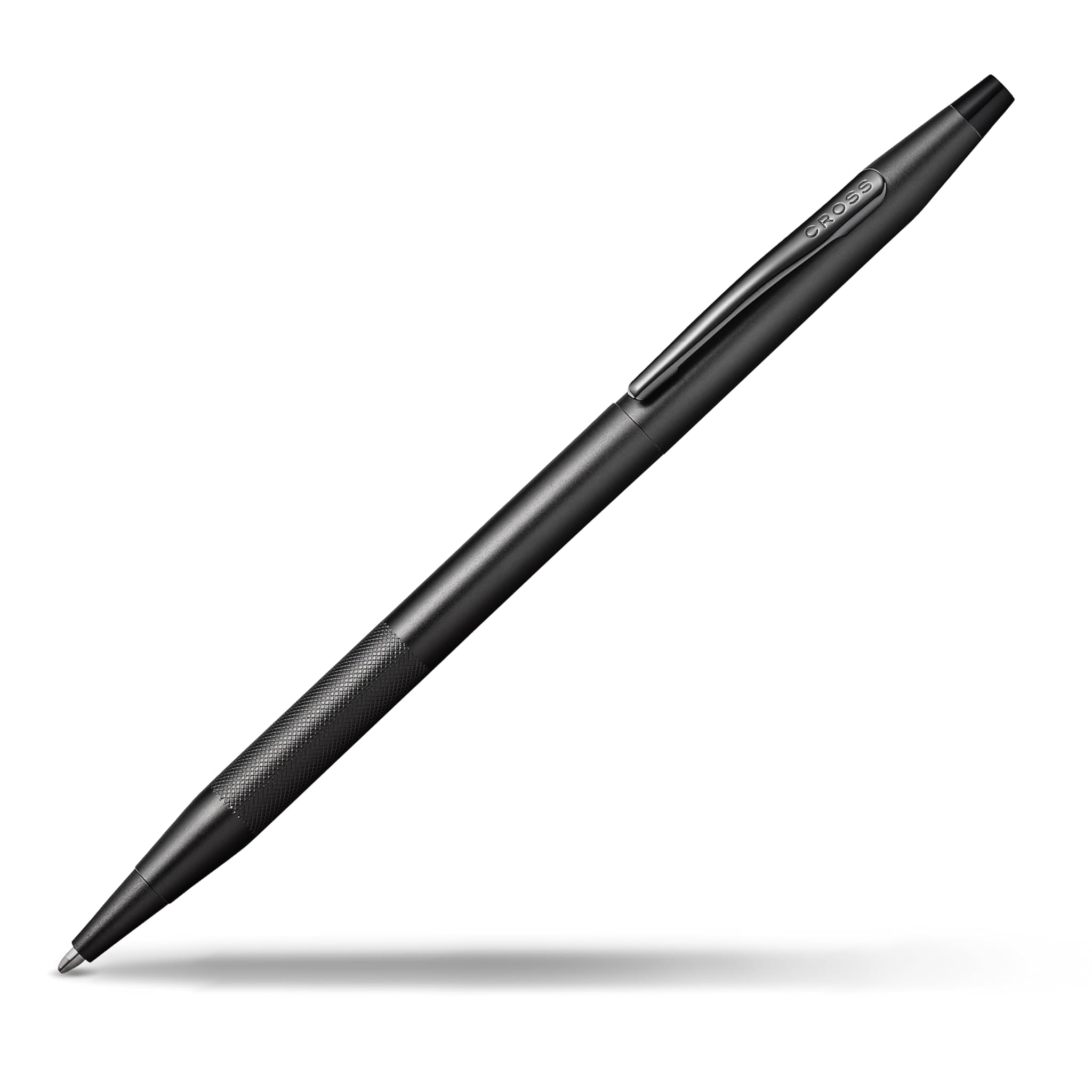 Cross Classic Century - Penna a sfera (tratto M, colore inchiostro: nero, ricaricabile, con confezione regalo premium, colore: Nero strutturato