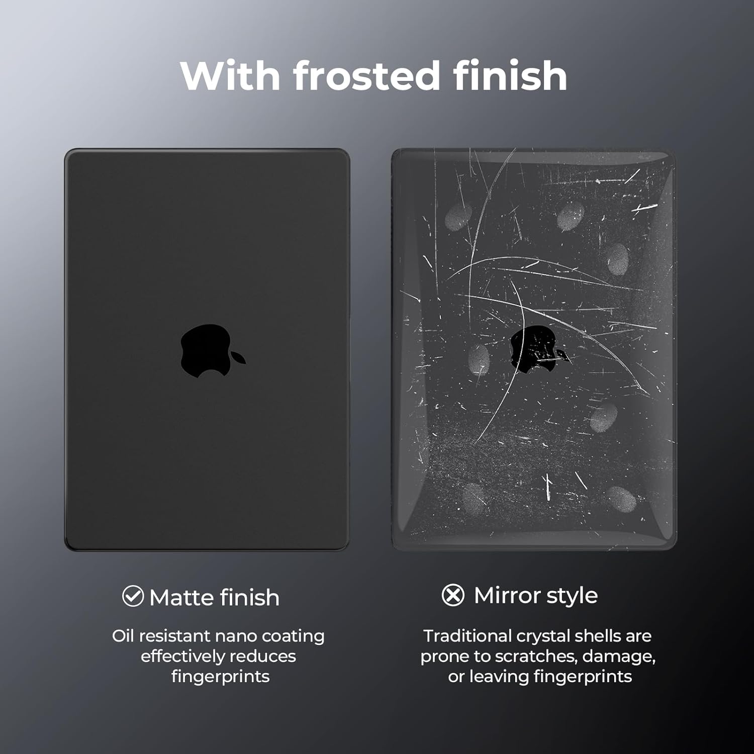 Eoocoo Cover Ultra Sottile per MacBook Pro 14 Pollici, Nero Siderale - immagine 5