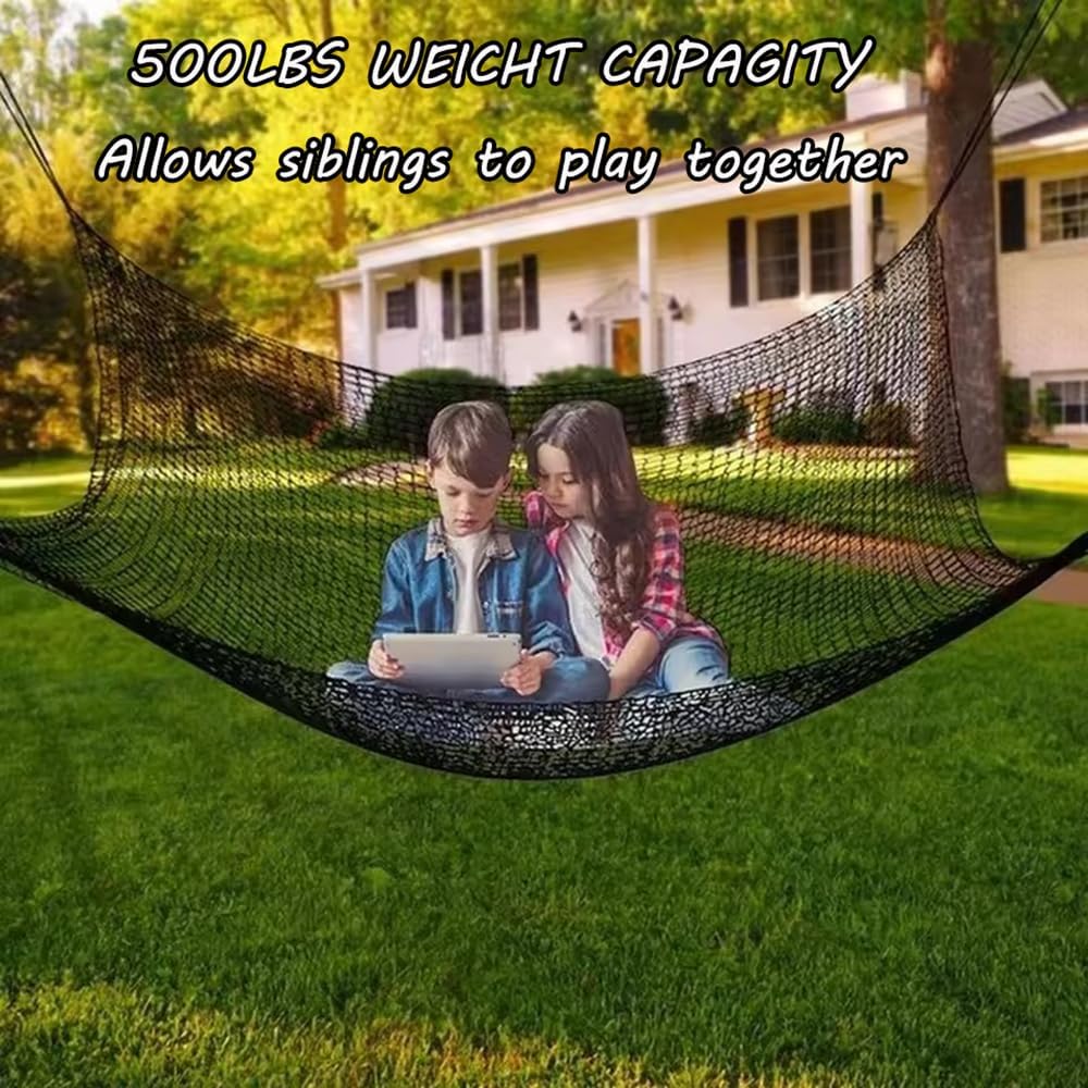 Rete da Arrampicata Anticaduta per Bambini 2x3m, Nera - immagine 2