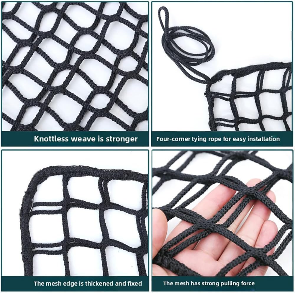 Rete da Arrampicata Anticaduta per Bambini 2x3m, Nera - immagine 3