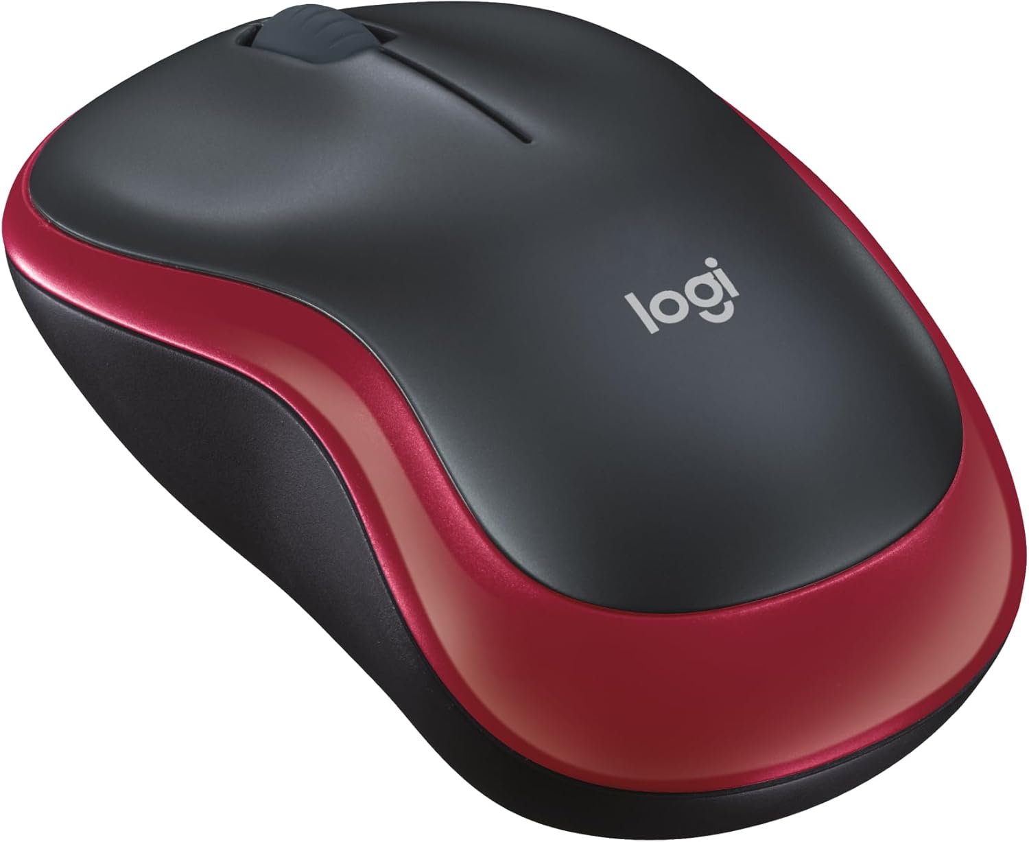 Logitech M185 Mouse Wireless 2.4 GHz, Rosso - immagine 1