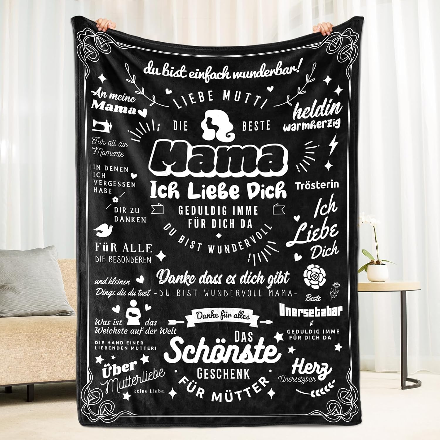 Coperta Regalo di Natale per Mamma 130x180 cm - immagine 1