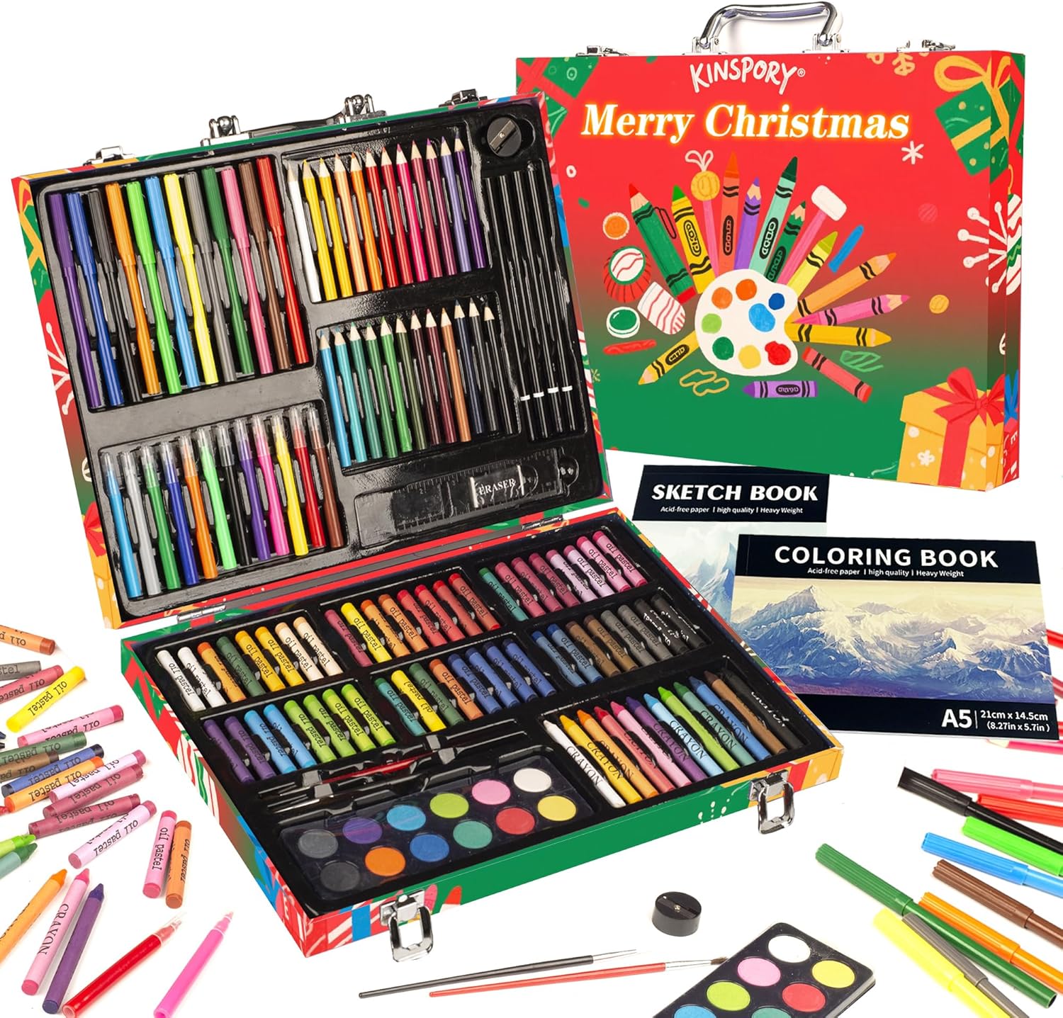 Kinspory Valigetta Colori Bambina 150 Pezzi - immagine 1