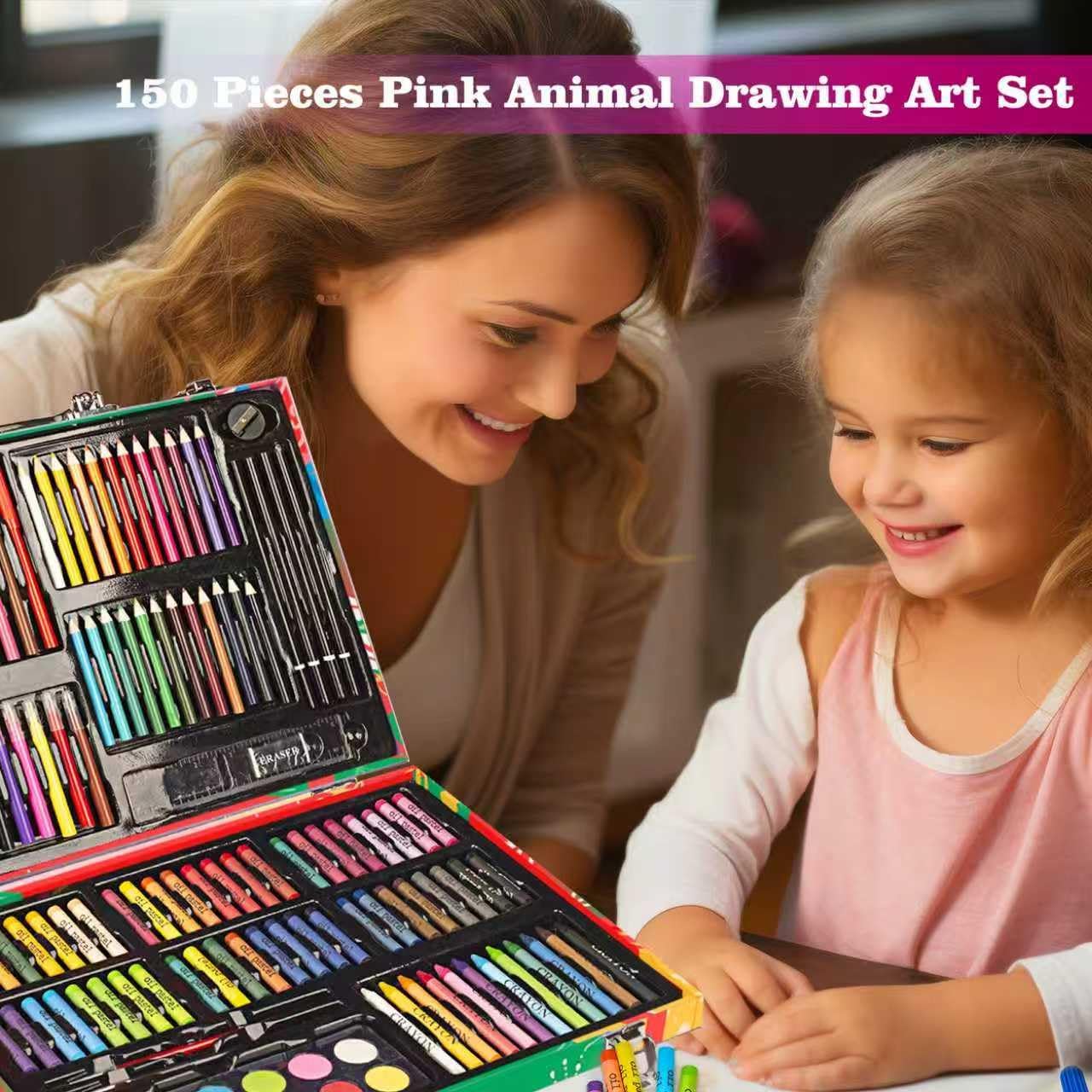 Kinspory Valigetta Colori Bambina 150 Pezzi - immagine 6