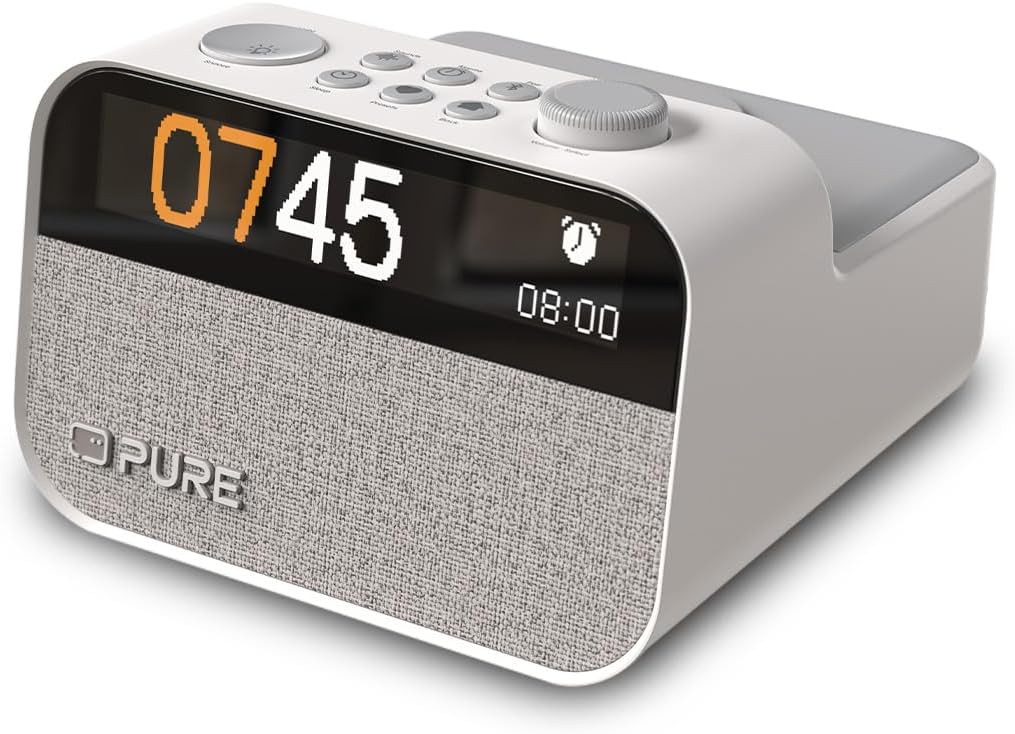 Pure Moment Charge – Radiosveglia Wireless DAB+/FM, Bianco - immagine 1