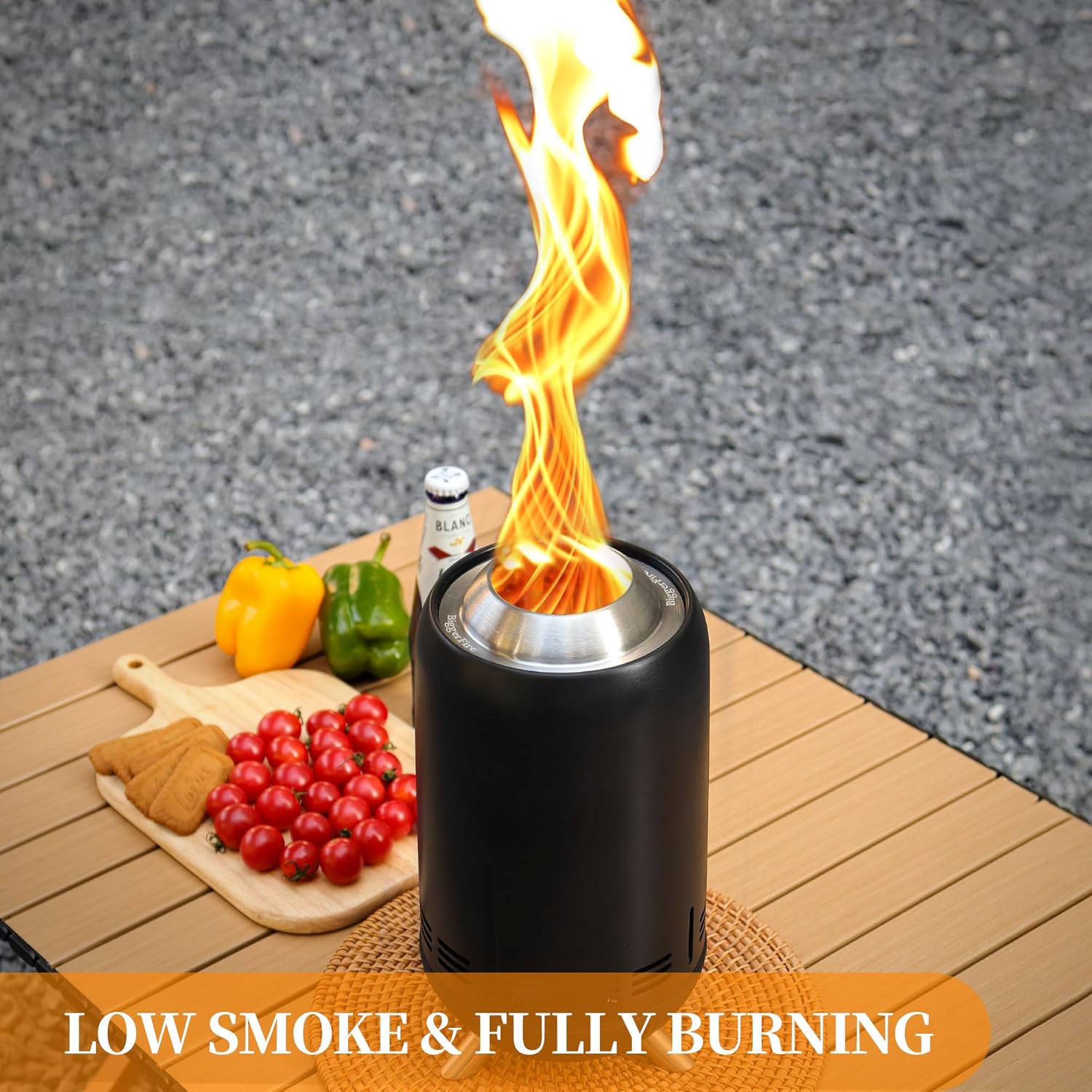 Biggerfire Mini Braciere da Tavolo XL Nero in Acciaio Inox - immagine 2