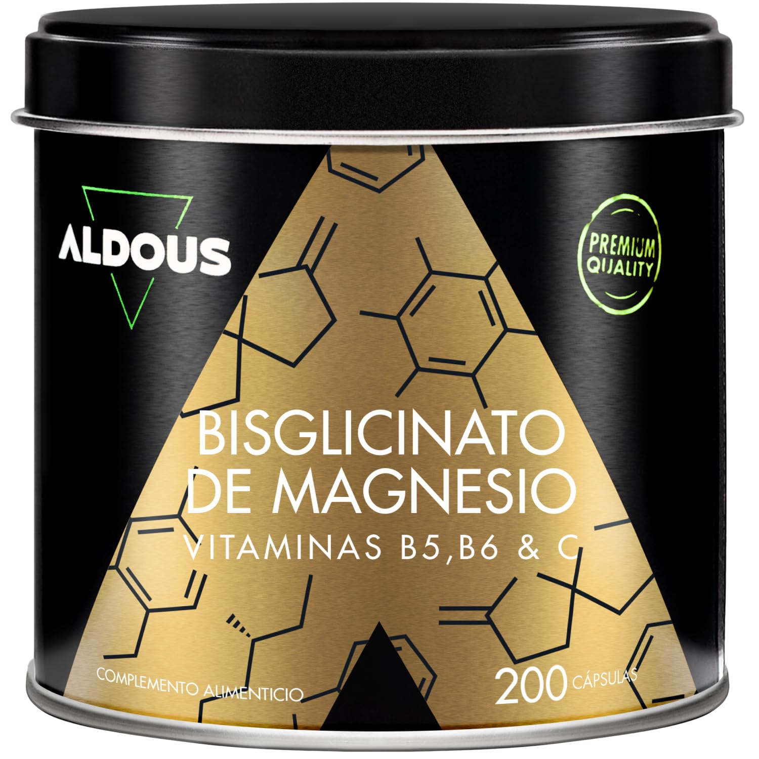Magnesio Bisglicinato – 200 Capsule – Vitamina C, B6, B5 – Magnesio Altamente Biodisponibile – Vitamine per la Stanchezza e l’Affaticamento – Ossa e Articolazioni, Muscoli – Magnesio Glicinato