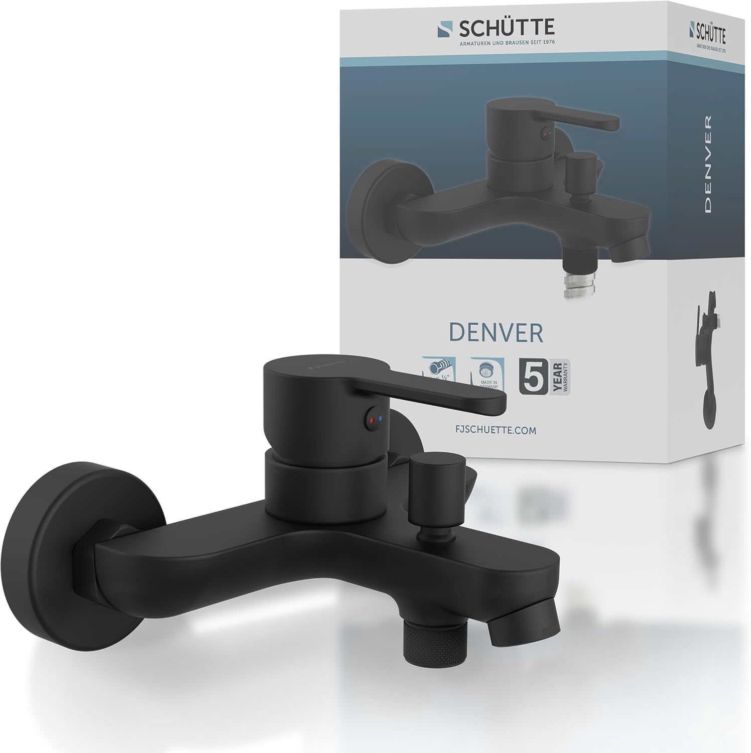 Schütte 44306 DENVER Miscelatore Vasca Nero Opaco - immagine 1