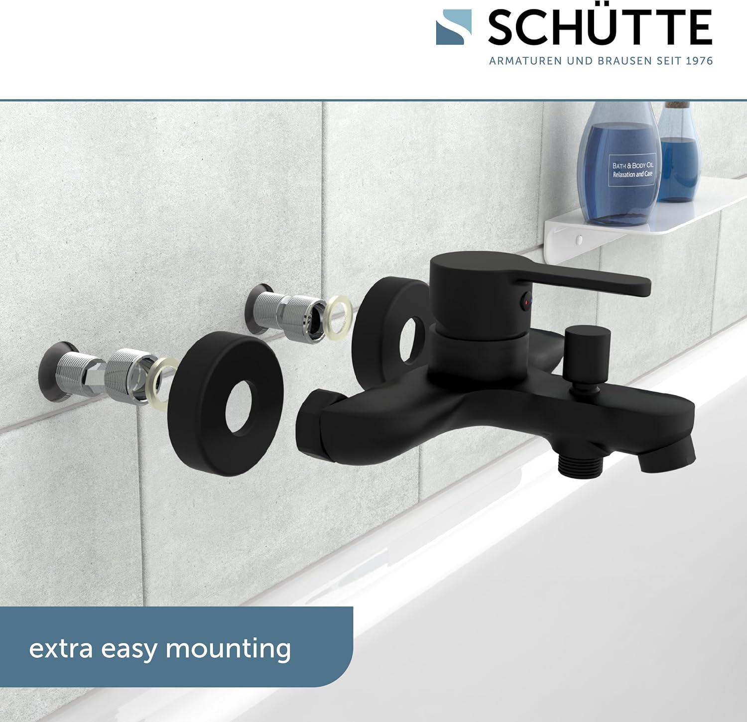 Schütte 44306 DENVER Miscelatore Vasca Nero Opaco - immagine 2