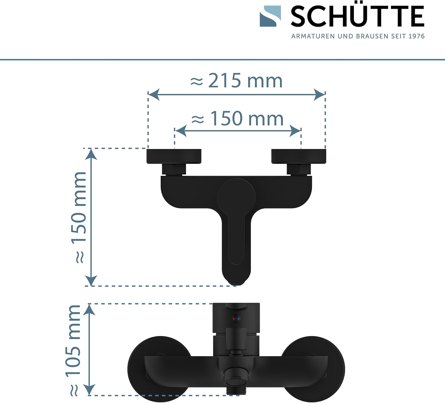 Schütte 44306 DENVER Miscelatore Vasca Nero Opaco - immagine 4