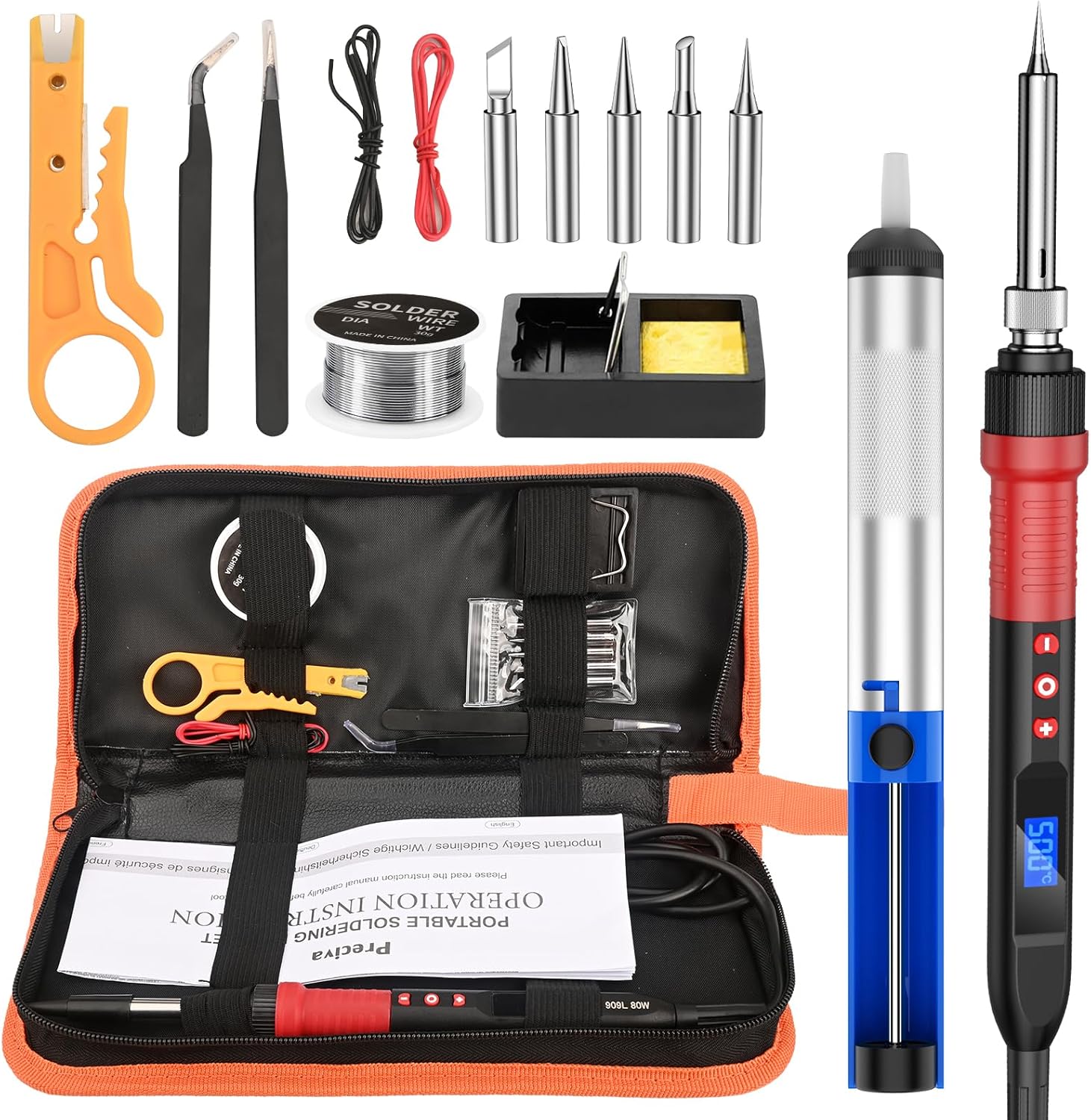 Preciva Saldatore Elettrico 80W con Schermo LCD - immagine 1