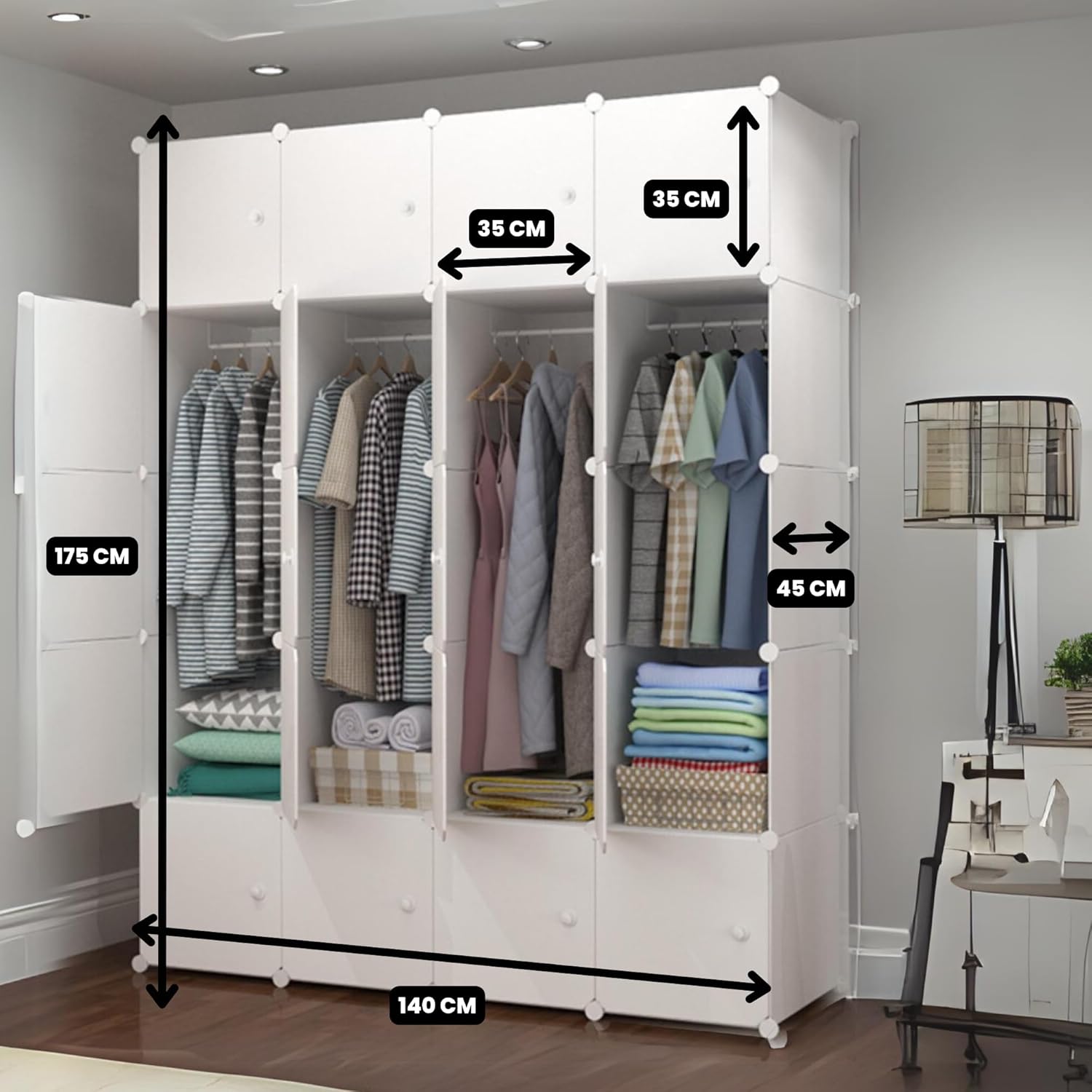 Magic Select Armadio Modulare 20 Moduli, Bianco - immagine 3