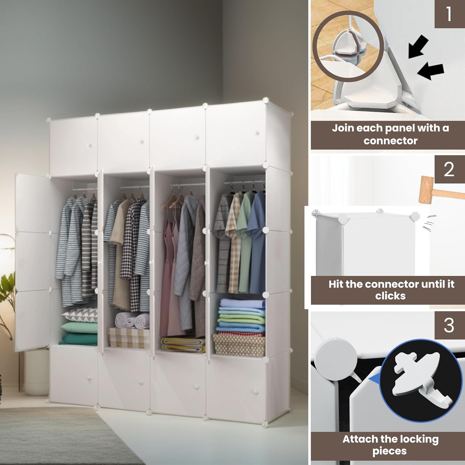 Magic Select Armadio Modulare 20 Moduli, Bianco - immagine 4