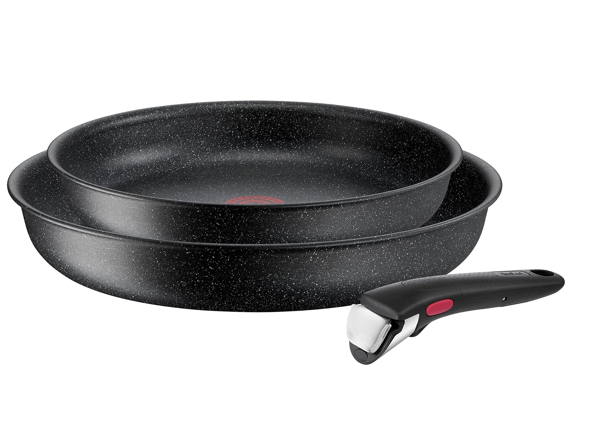 Tefal Ingenio Black Stone L39990 - Set 3 Padelle Impilabili