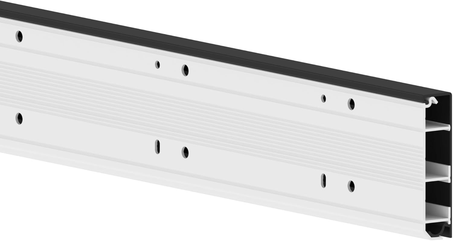 Cable Coach - Battiscopa con Canalina per Cavi 80mm, Nero - immagine 4