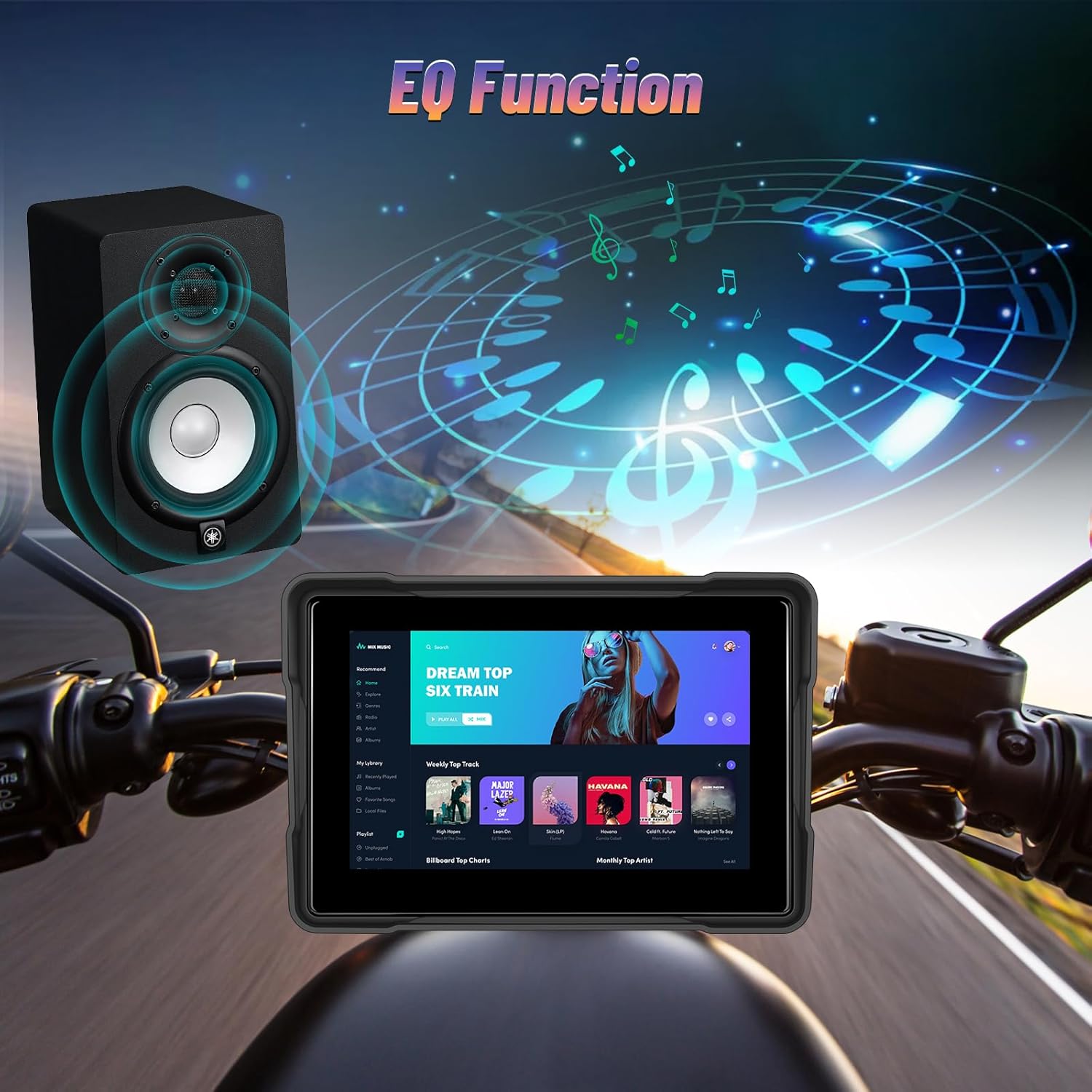 Schermo CarPlay Portatile 5" IP67 con Android Auto - immagine 5