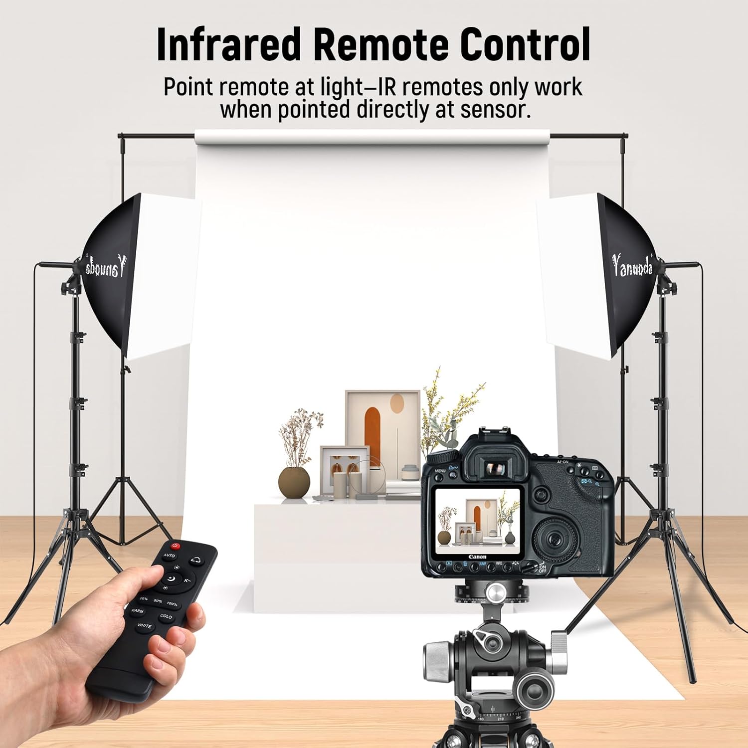 Kit Softbox LED 40x40cm con Telecomando - immagine 2