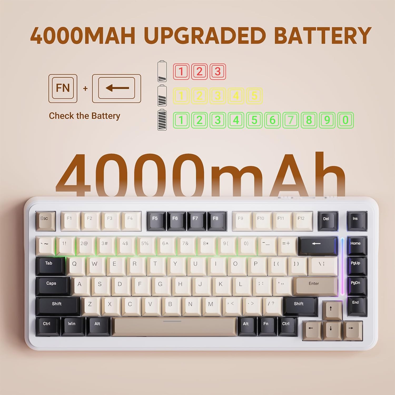 Attack Shark M86 Gasket Tastiera Meccanica 75% Tri-Mode - immagine 5