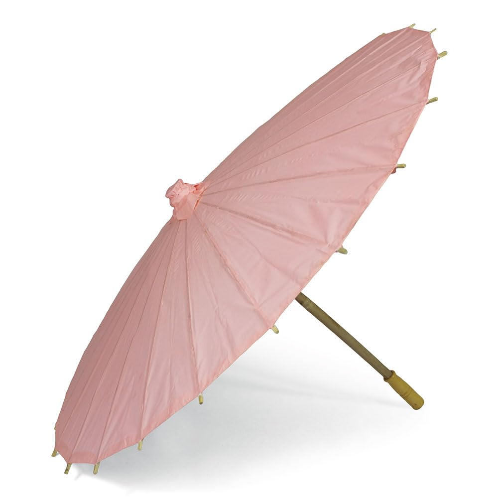 Olilly - 10 Ombrelloni in Carta e Bambù, Rosa