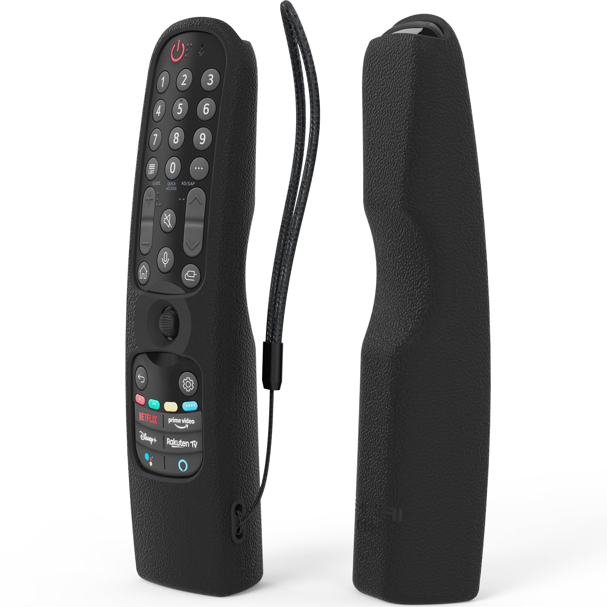 Custodia Silicone Compatibile con LG Telecomando MR24GN, Nero