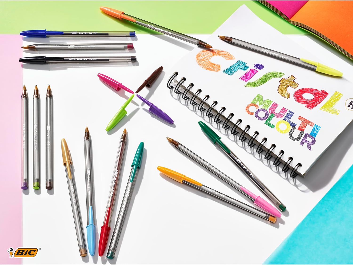 Bic Penne Blu a Sfera Cristal Large 1.6 mm (50 pz) - immagine 2