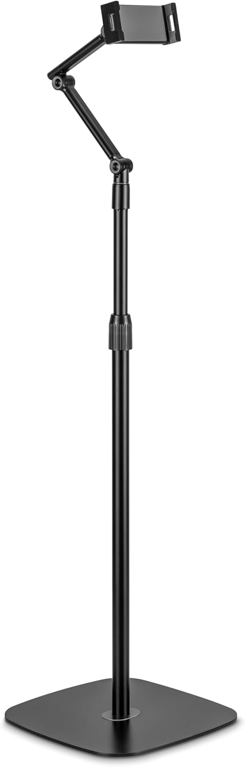 Inline Supporto Tablet Universale con Base in Metallo, Nero - immagine 1