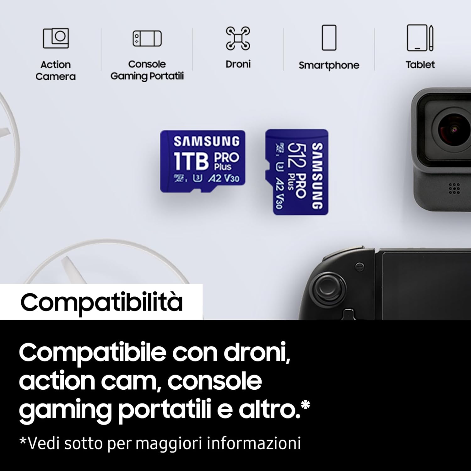 Samsung Memorie PRO Plus MicroSD 1TB per Gaming - immagine 4